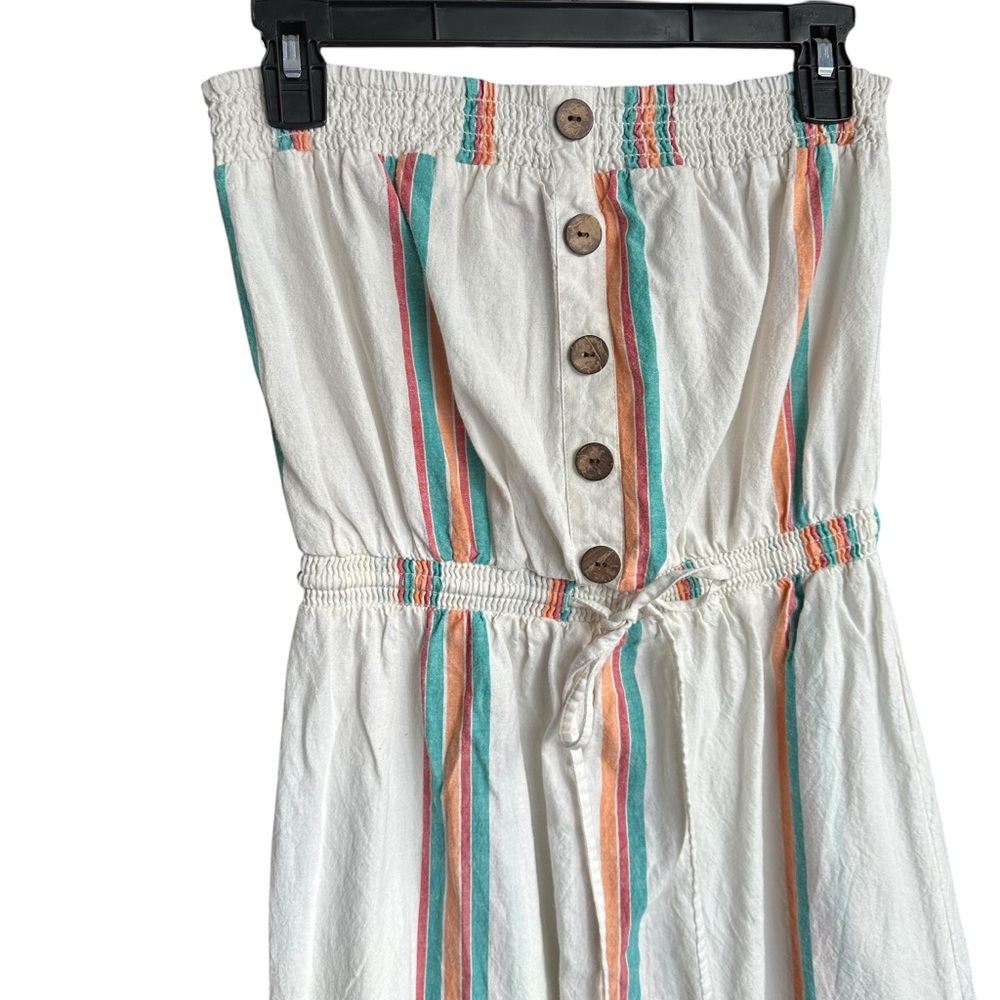 Rip Curl Vertical Stripe Lightweight Summer Dress L